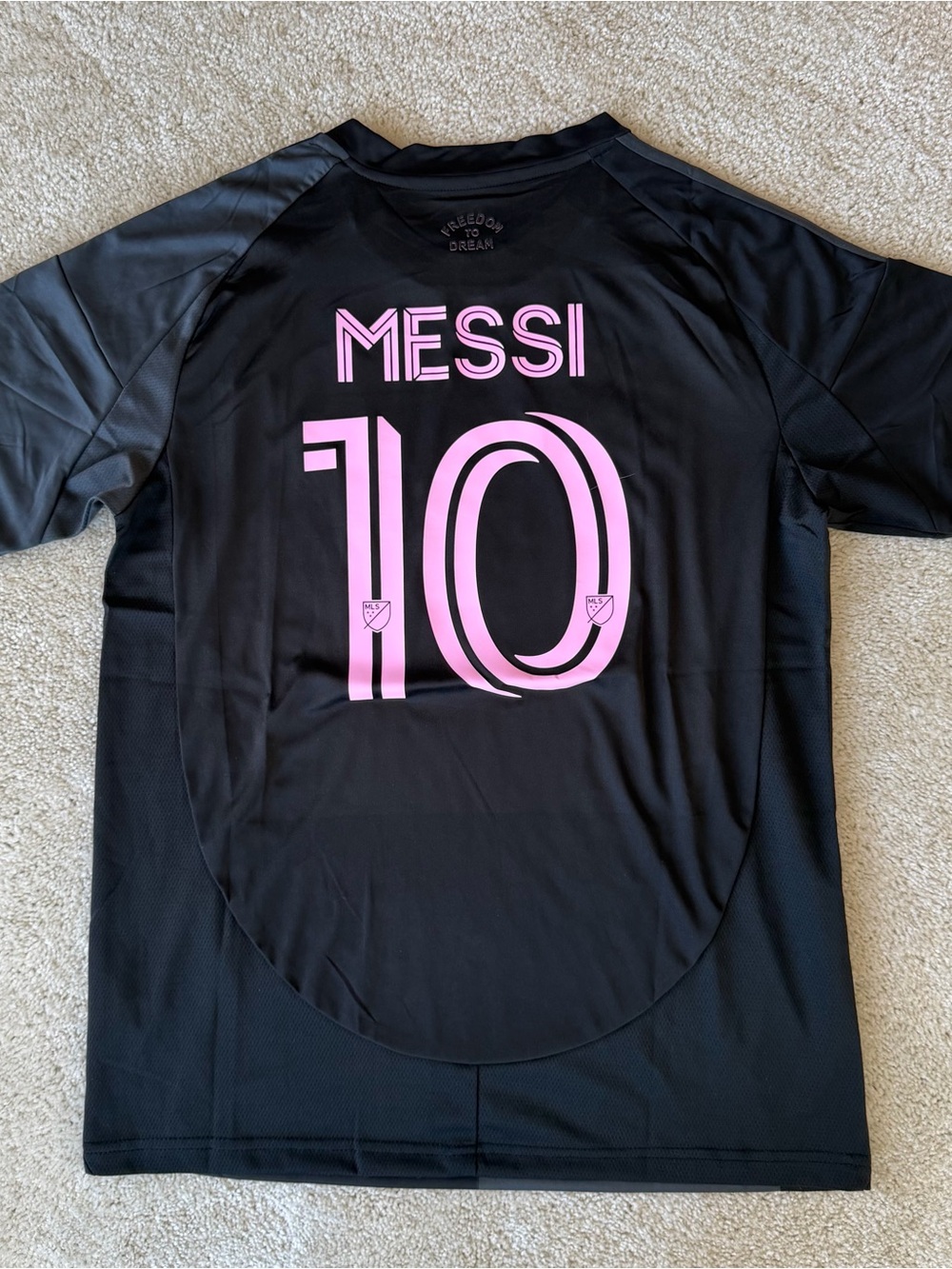 Messi #10 Adidas Black and Pink Inter Miami Mens Soccer Jersey - Picture 2 of 9